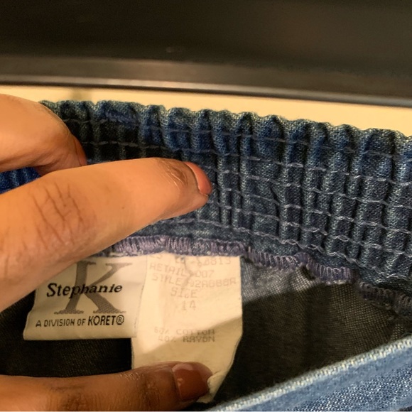 Vintage “PRAIRIE” Denim Button Down Skirt - Picture 4 of 4